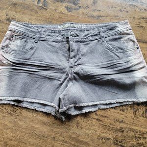 Mossimo Supply Co. Gray/white Denim Cut Off Shorts NEW
